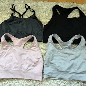 Women's Black, Gray, Pink Sports Bras